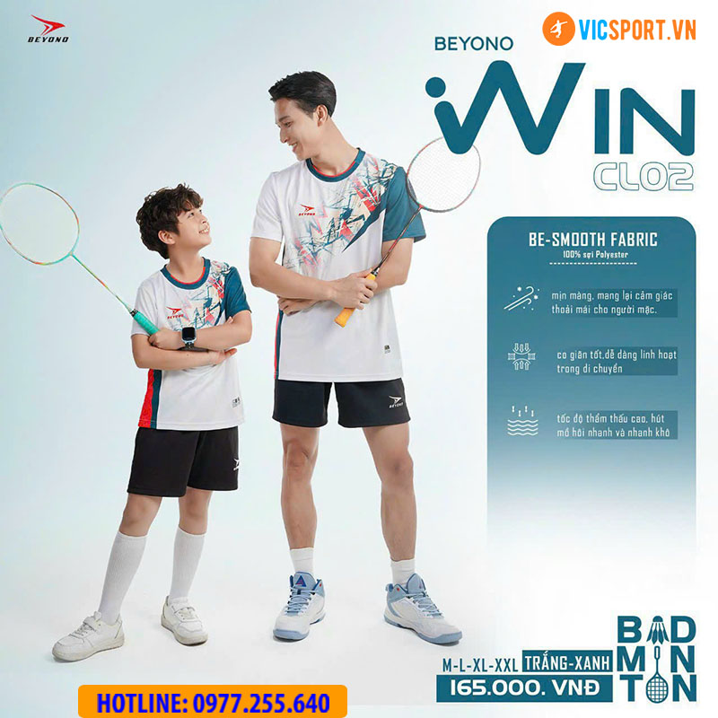Áo cầu lông nam nữ Beyono Win CL02 - Hình ảnh 17
