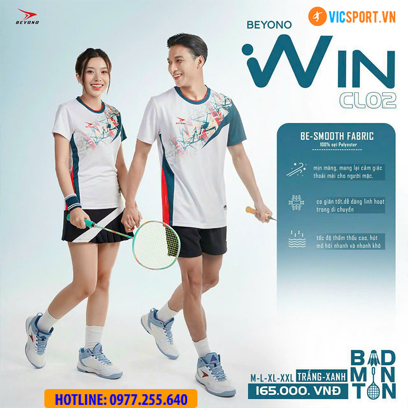 Áo cầu lông nam nữ Beyono Win CL02 - Hình ảnh 14