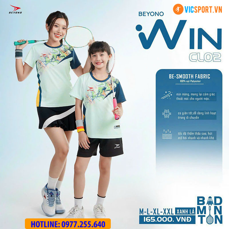 Áo cầu lông nam nữ Beyono Win CL02 - Hình ảnh 20