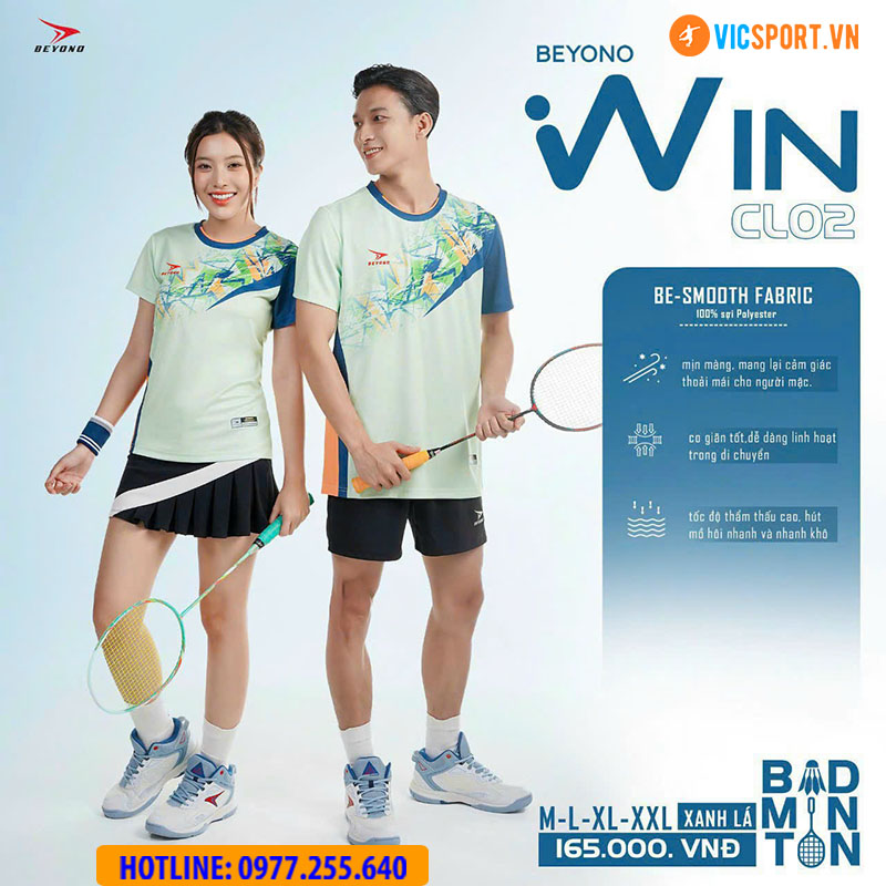 Áo cầu lông nam nữ Beyono Win CL02 - Hình ảnh 18