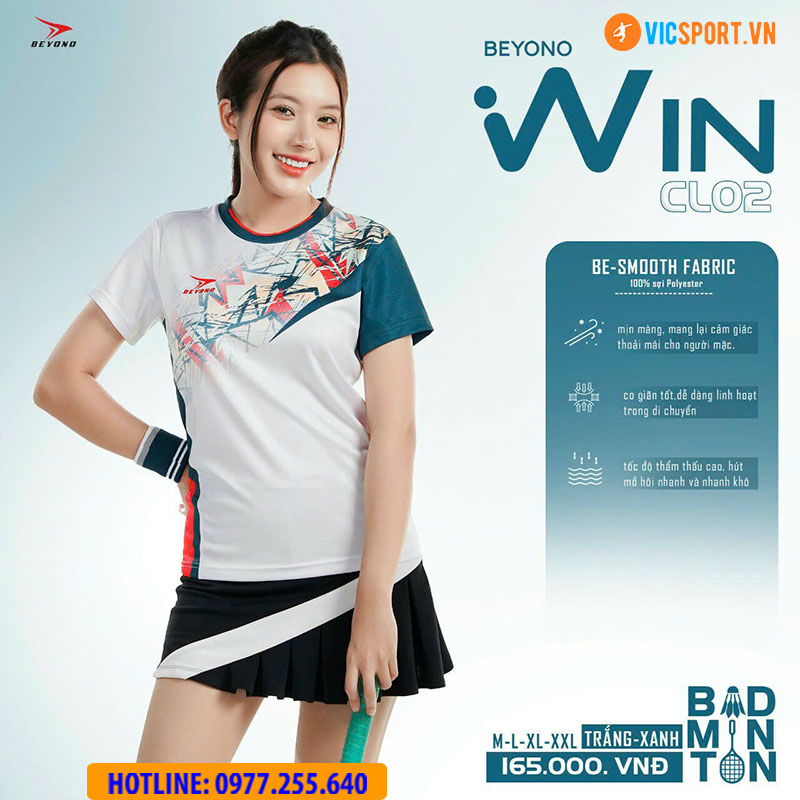 Áo cầu lông nam nữ Beyono Win CL02 - Hình ảnh 22