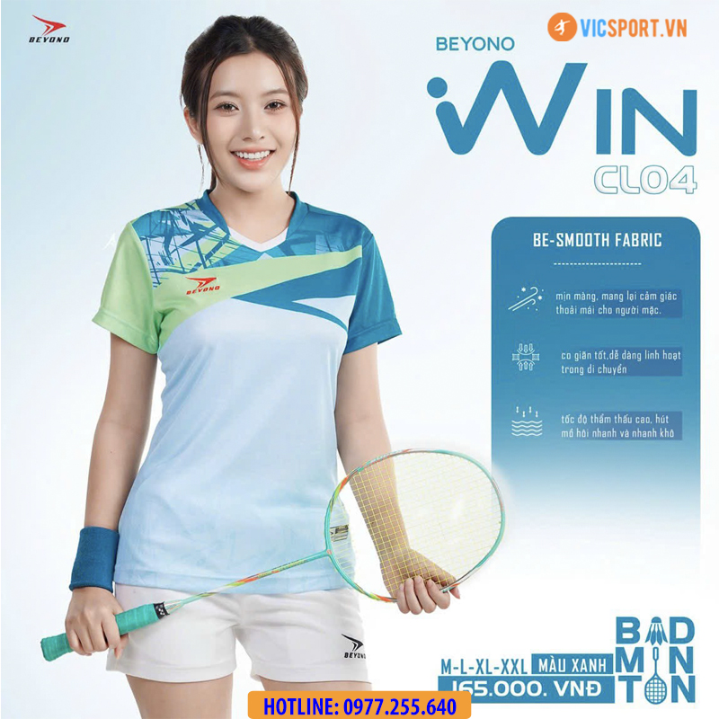 Áo cầu lông nam nữ Beyono Win CL04 - Hình ảnh 6