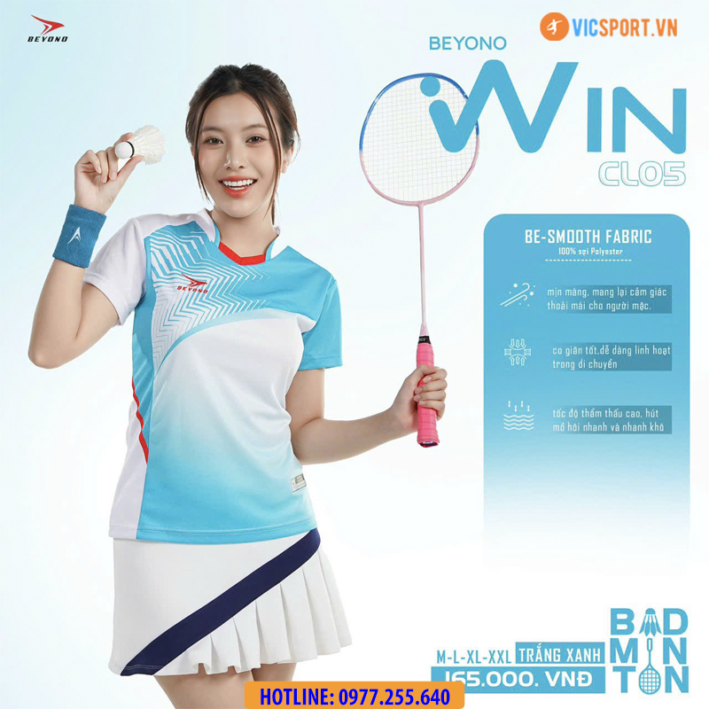 Áo cầu lông nam nữ Beyono Win CL05 - Hình ảnh 14