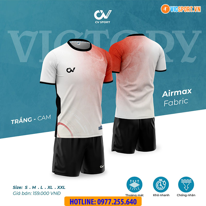 Áo đá banh không logo CV Victory - Hình ảnh 8