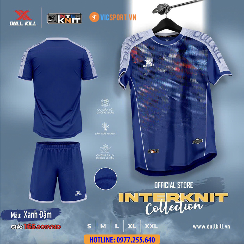 Áo đá banh không logo DullKill Interknit - Hình ảnh 6