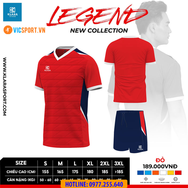 Áo đá banh không logo Klara Legend - Hình ảnh 6