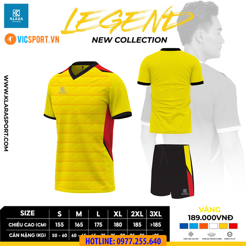 Áo đá banh không logo Klara Legend - Hình ảnh 4