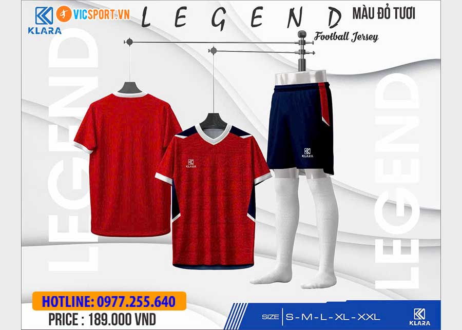 Áo đá banh không logo Klara Legend - Hình ảnh 17