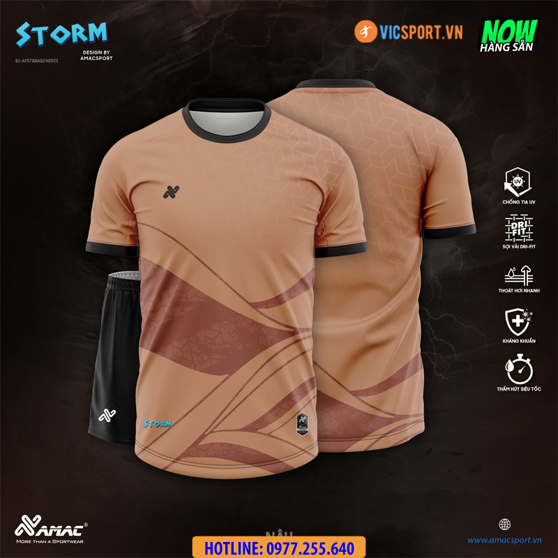 Áo đá banh thiết kế Amac Storm - Hình ảnh 2