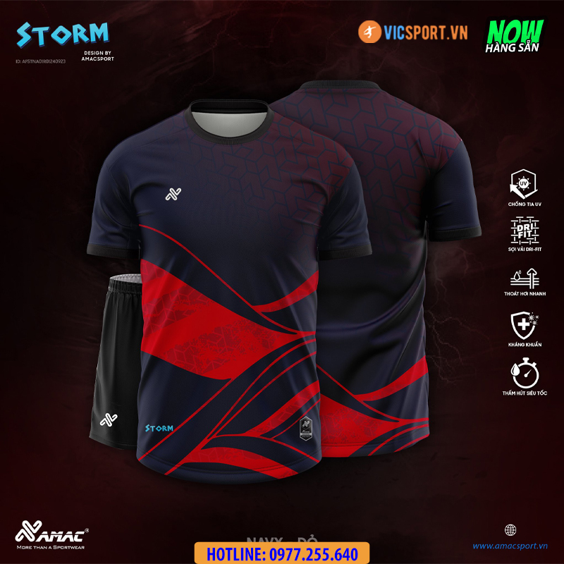 Áo đá banh thiết kế Amac Storm - Hình ảnh 6