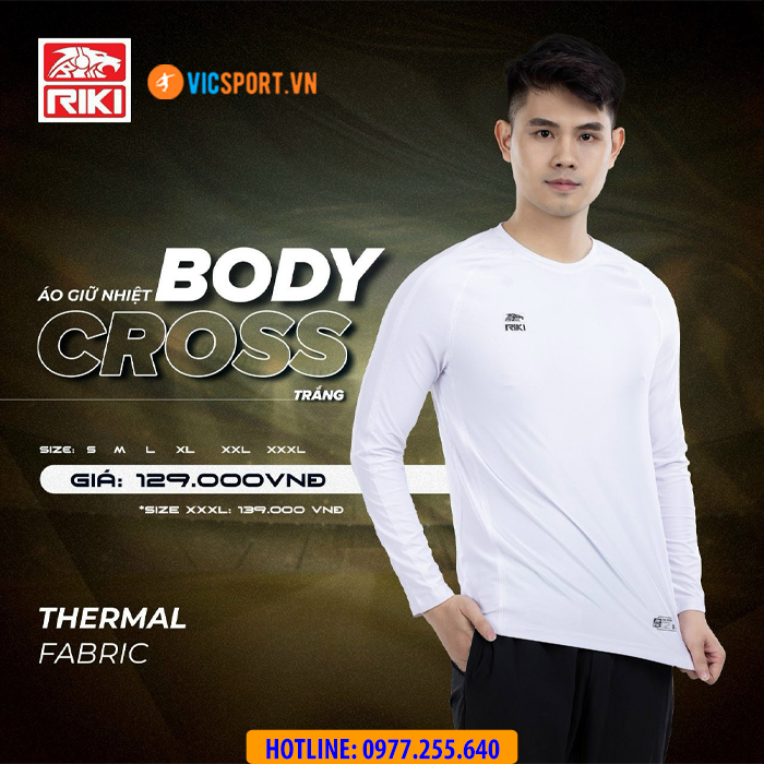 Áo lót body Riki Cross tay dài - Hình ảnh 10