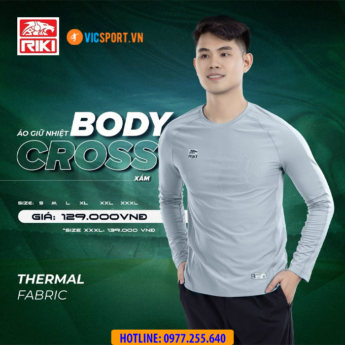 Áo lót body Riki Cross tay dài - Hình ảnh 12
