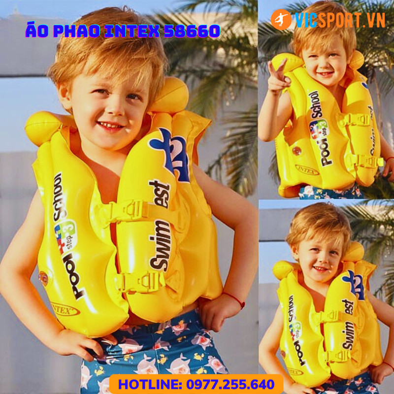Áo phao bơi Intex cho bé - Hình ảnh 12
