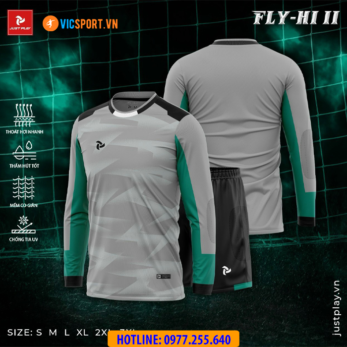 Quần áo thủ môn Justplay Fly-Hi 2 tay dài - Hình ảnh 11