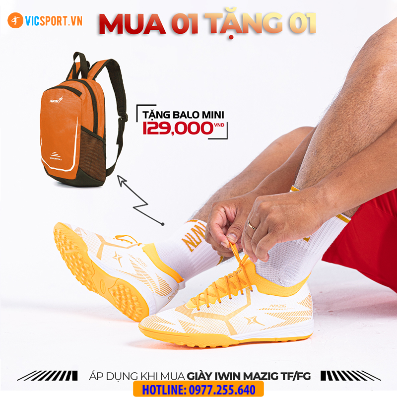 Giày đá banh iWin Mazig CapDervila đế TF (tặng kèm balô) - Hình ảnh 6