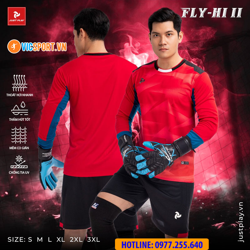 Quần áo thủ môn Justplay Fly-Hi 2 tay dài - Hình ảnh 4