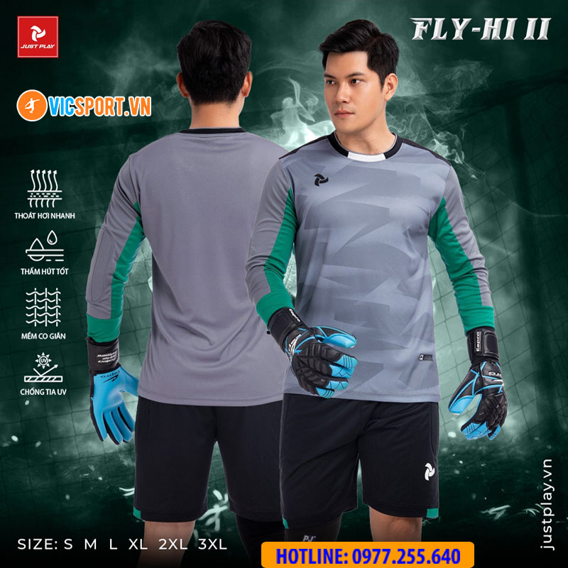 Quần áo thủ môn Justplay Fly-Hi 2 tay dài - Hình ảnh 2