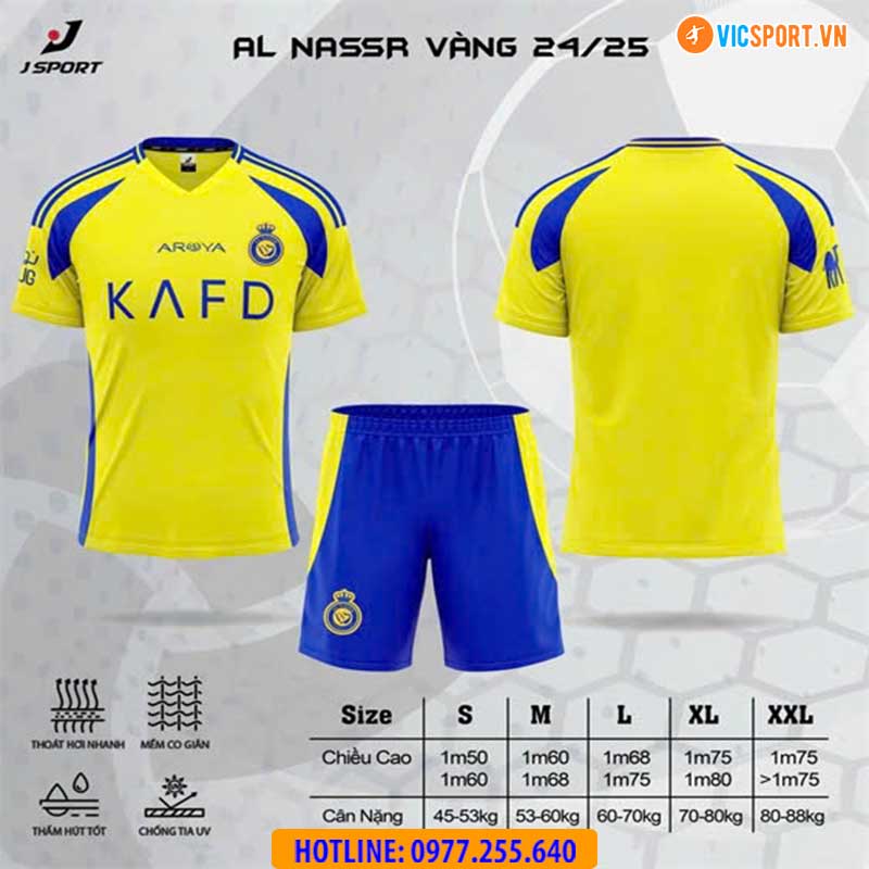 Áo đá banh Clb Al Nassr mùa giải 2024-2025 Ronaldo - Hình ảnh 23