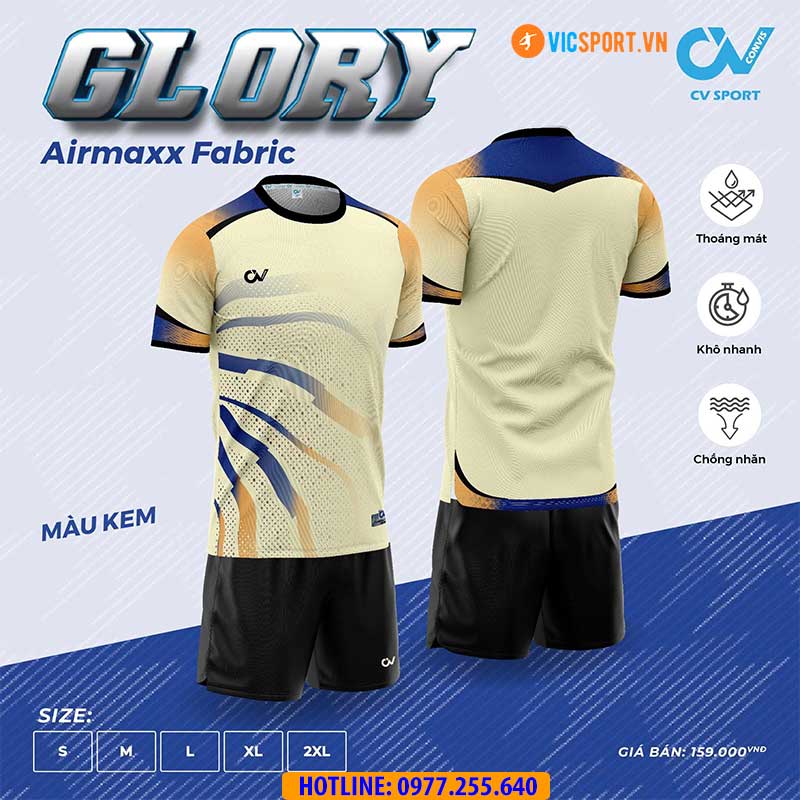 Áo đá banh không logo CV Glory - Hình ảnh 11