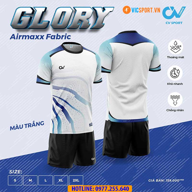 Áo đá banh không logo CV Glory - Hình ảnh 13