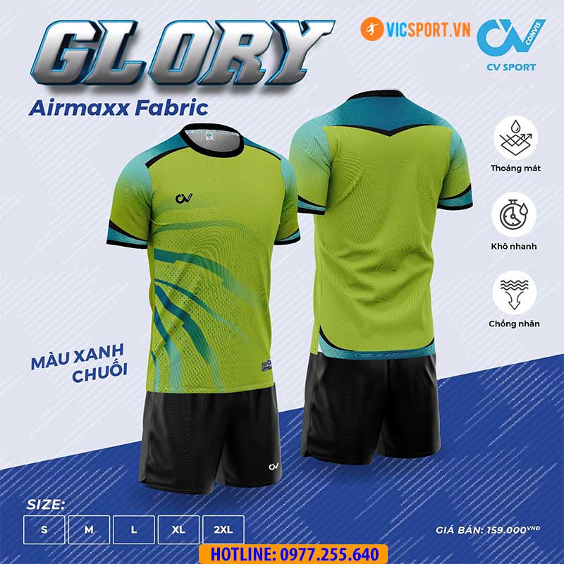 Áo đá banh không logo CV Glory - Hình ảnh 14