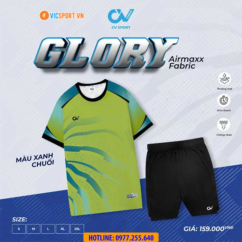 Áo đá banh không logo CV Glory - Hình ảnh 8