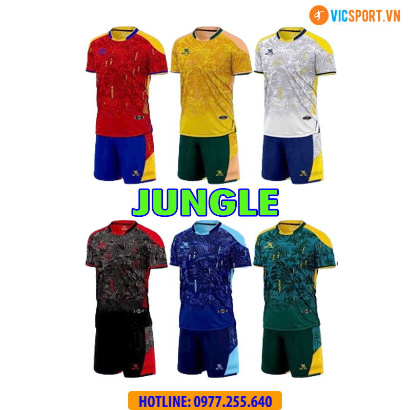 Áo đá banh không logo DullKill Jungle