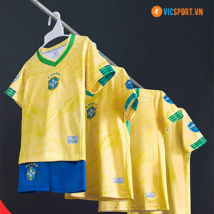 Áo đá banh trẻ em đội tuyển Brazil 2023-2024