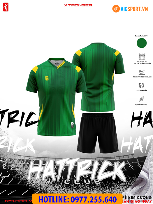 Áo đá banh không logo Xstronger Hattrick - Hình ảnh 9