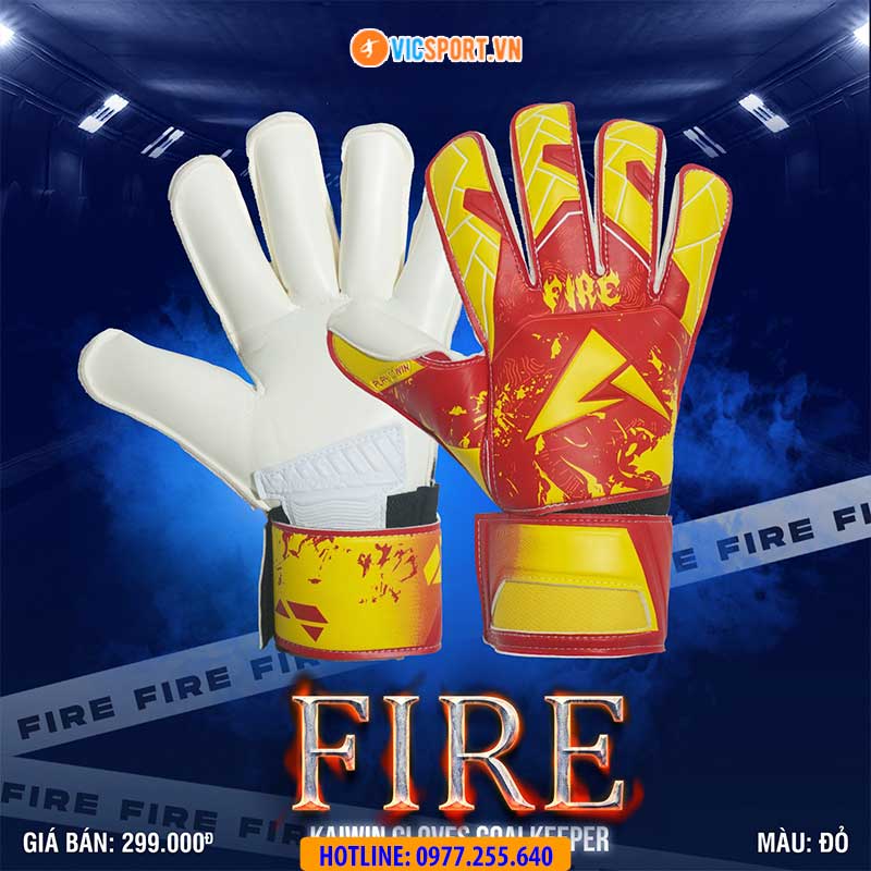 Găng tay thủ môn Kaiwin Fire Gloves - Hình ảnh 4