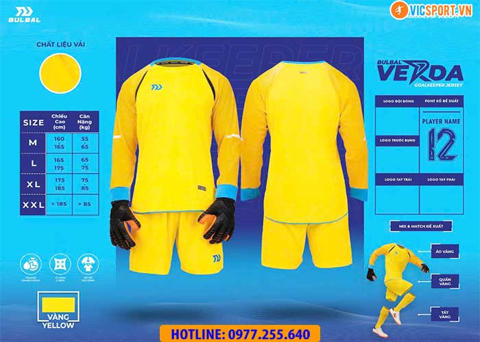 Quần áo thủ môn Bulbal Verda GK06 - Hình ảnh 11