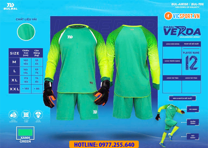 Quần áo thủ môn Bulbal Verda GK06 - Hình ảnh 10