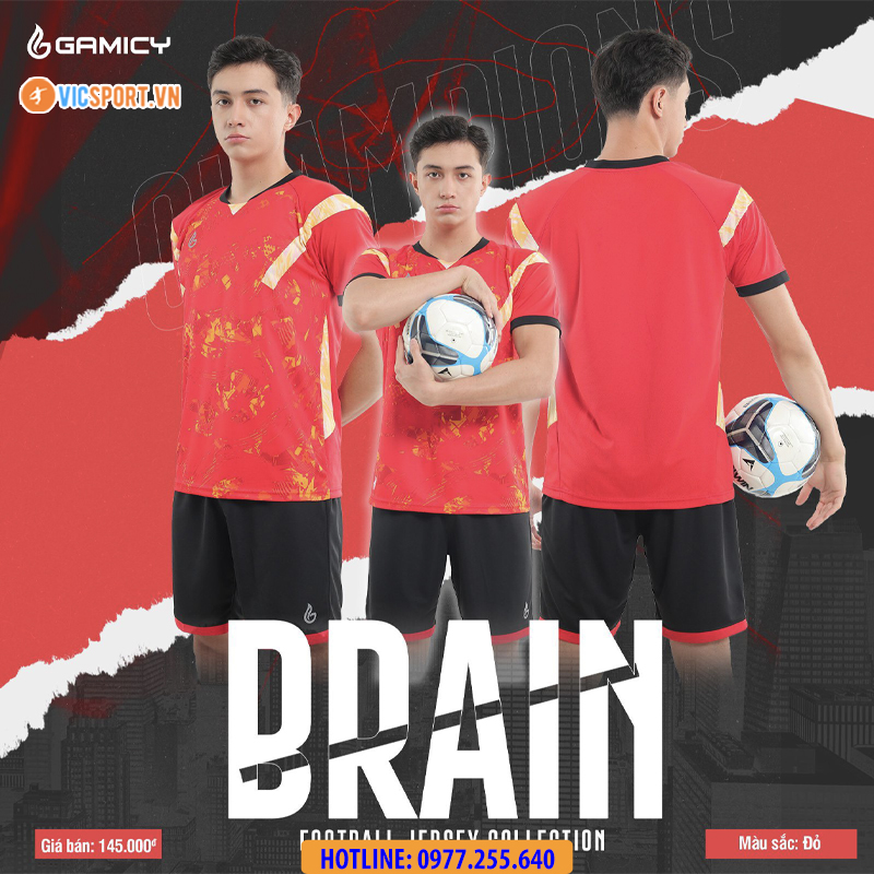 Áo đá banh không logo Gamicy Brain - Hình ảnh 12