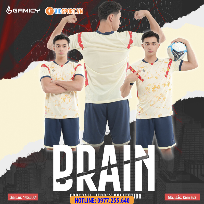 Áo đá banh không logo Gamicy Brain - Hình ảnh 13