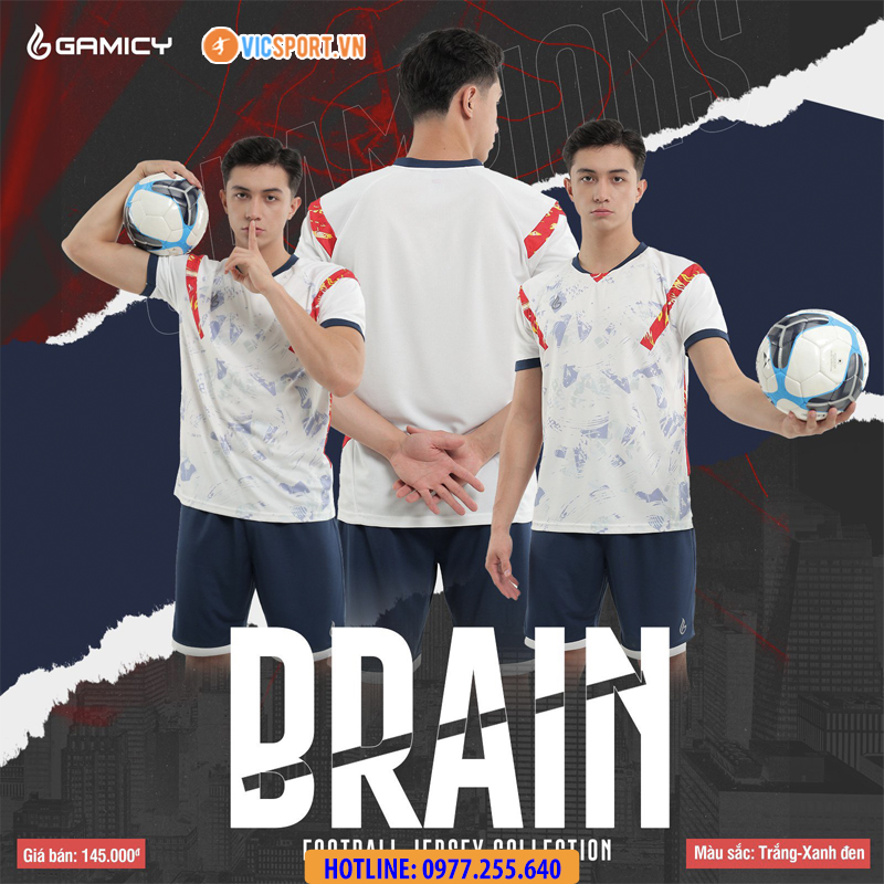 Áo đá banh không logo Gamicy Brain - Hình ảnh 15