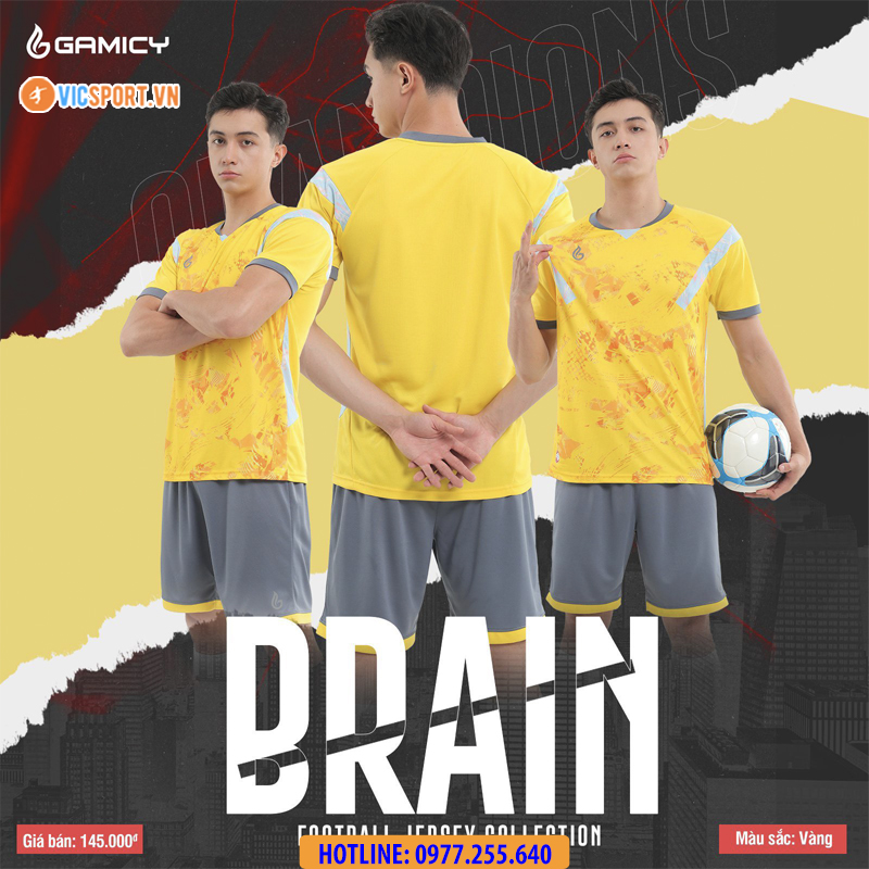 Áo đá banh không logo Gamicy Brain - Hình ảnh 16