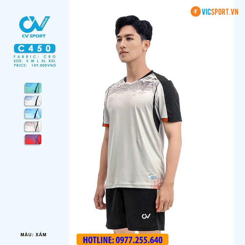 Áo đá banh không logo CV C450 - Hình ảnh 12