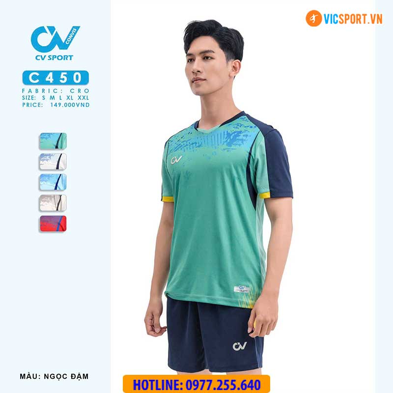 Áo đá banh không logo CV C450 - Hình ảnh 13