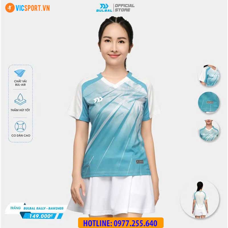 Áo cầu lông nam nữ Bulbal Rally Bam2405 - Hình ảnh 12