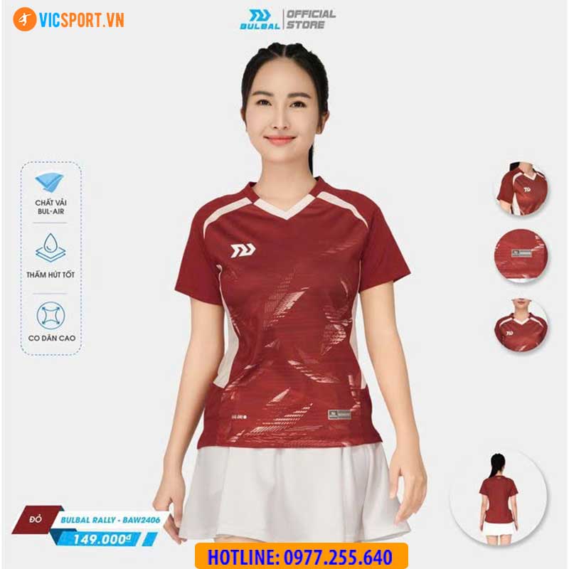 Áo cầu lông nam nữ Bulbal Rally Bam2406 - Hình ảnh 11