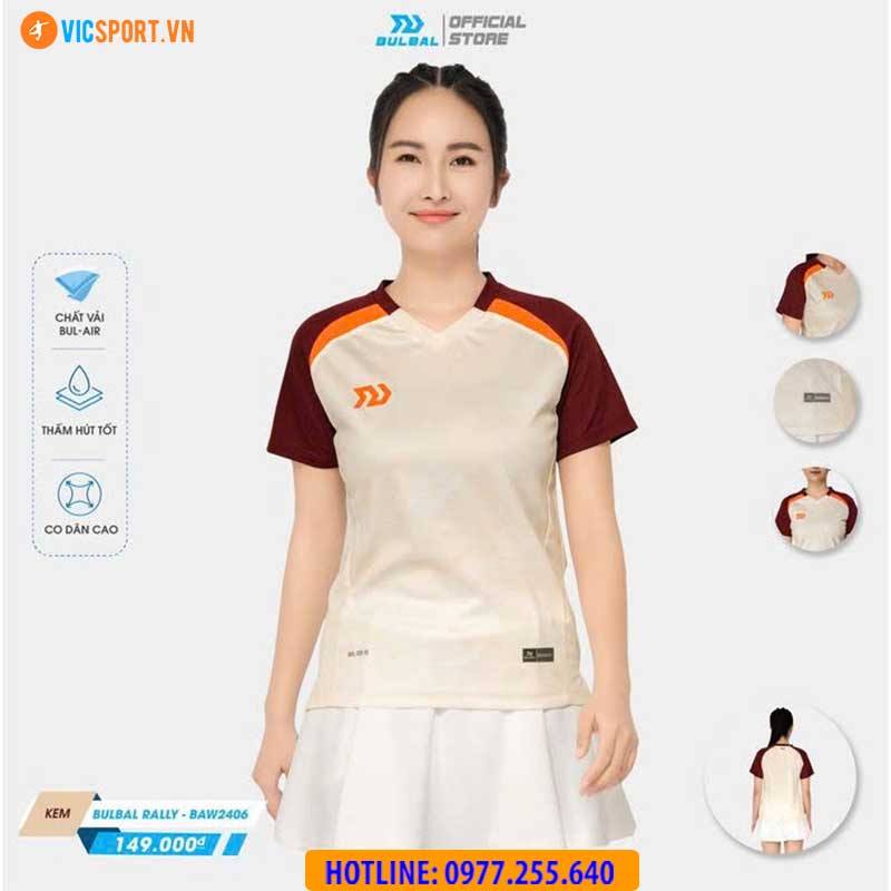 Áo cầu lông nam nữ Bulbal Rally Bam2406 - Hình ảnh 12