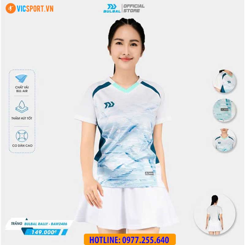 Áo cầu lông nam nữ Bulbal Rally Bam2406 - Hình ảnh 13