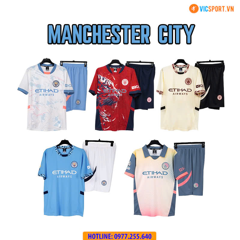 Áo đá banh Strivend Clb Man City mùa giải 2024-2025