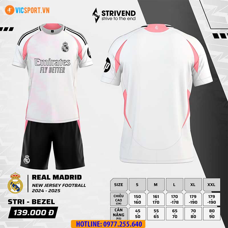 Áo đá banh Strivend Clb Real Madrid mùa giải 2024-2025 - Hình ảnh 39