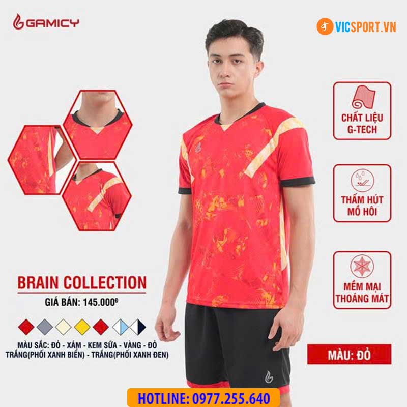 Áo đá banh không logo Gamicy Brain - Hình ảnh 21