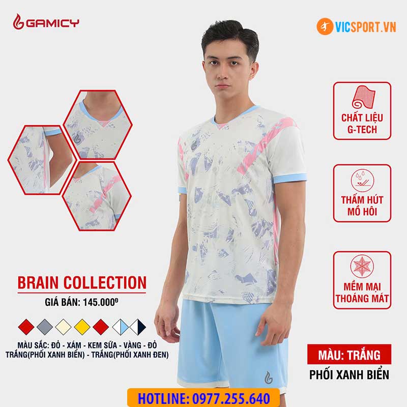 Áo đá banh không logo Gamicy Brain - Hình ảnh 27