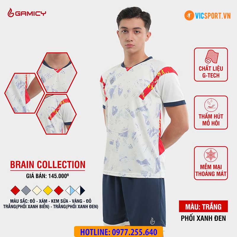 Áo đá banh không logo Gamicy Brain - Hình ảnh 30