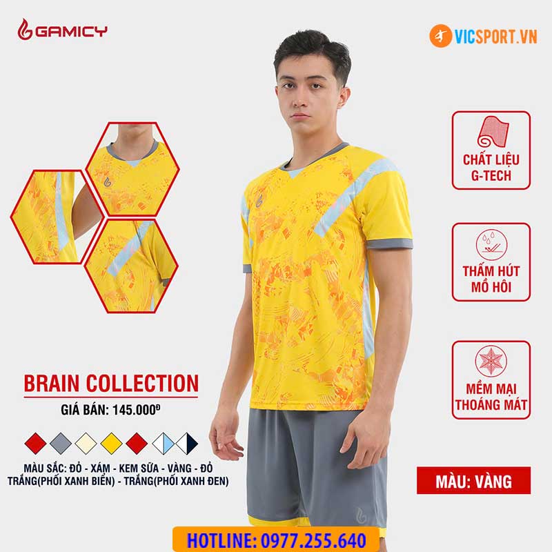 Áo đá banh không logo Gamicy Brain - Hình ảnh 33