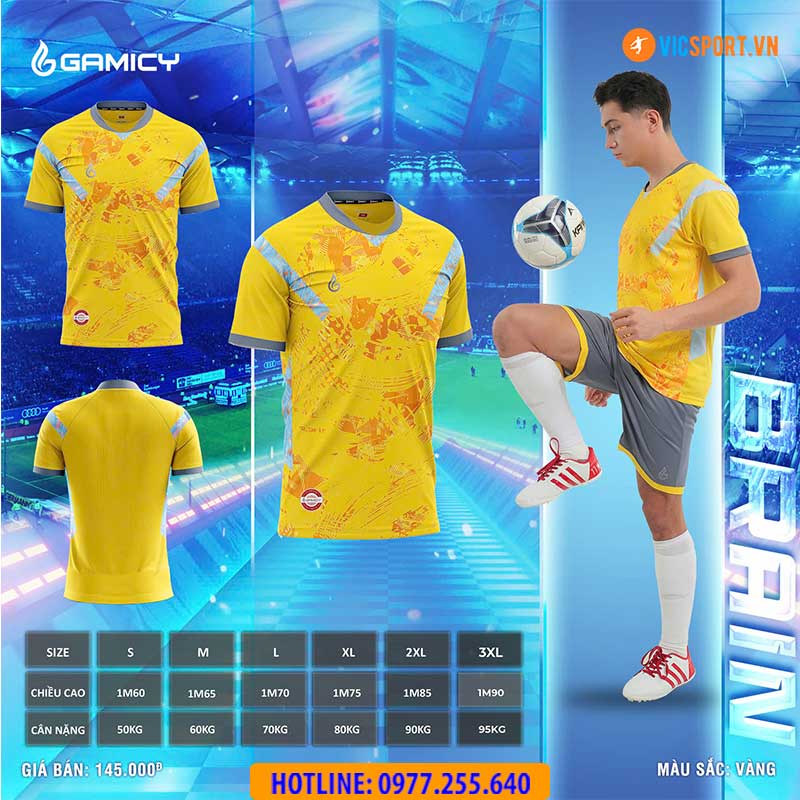 Áo đá banh không logo Gamicy Brain - Hình ảnh 31