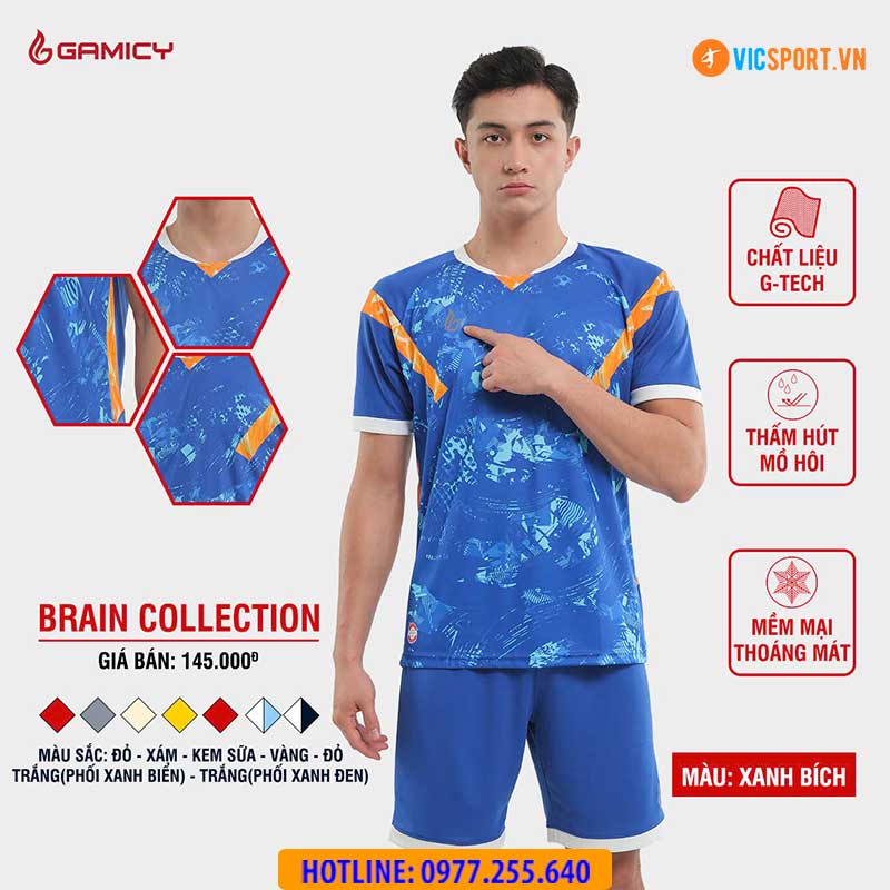 Áo đá banh không logo Gamicy Brain - Hình ảnh 39